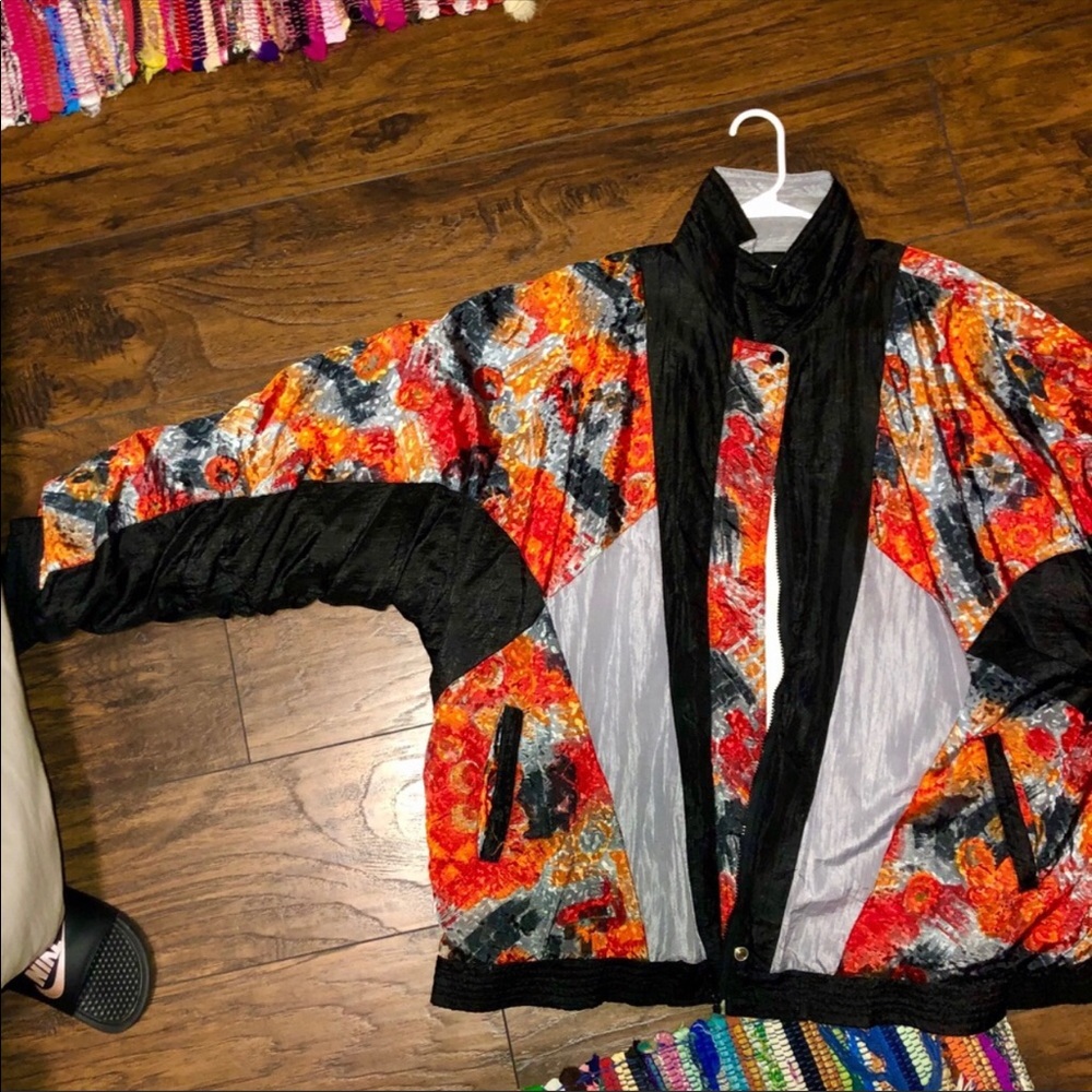 Iridescent vintage 90s windbreaker Unisex